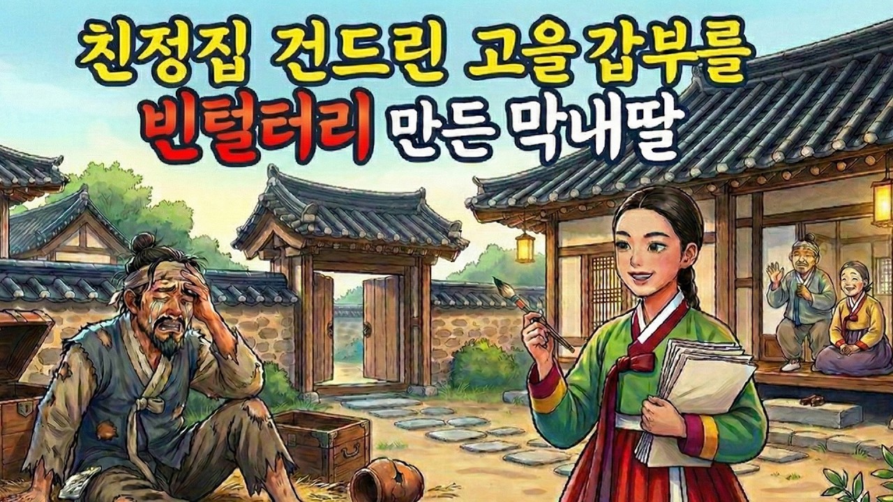 친정집을 삼키려던 고을 갑부를 빈털터리로 만든 지혜로운 막내딸 야담|만담|전설|옛날이야기|사연