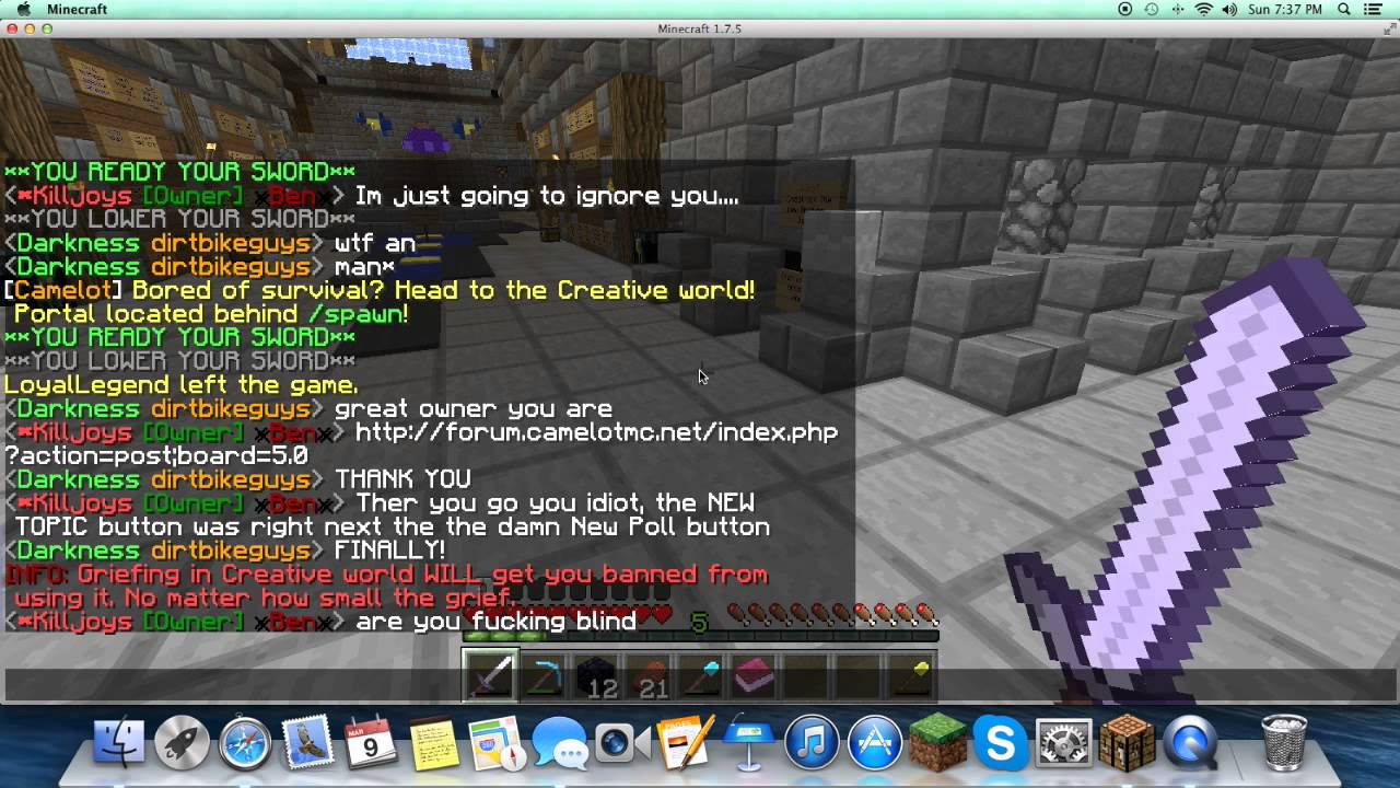 Camelot: Being banned!