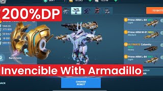 Teth 200% Defense point With Armadillo Drone | Invincible | War Robots Gameplay screenshot 2