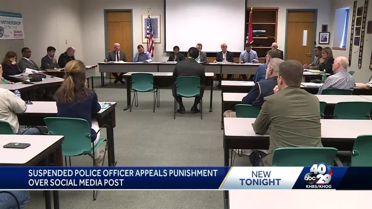 Fort Smith police officer appeals suspension