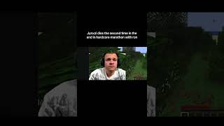 Jynxzi dies in hardcore marathon with Ron #clips #gaming #funny #jynxzi #viral #minecraft #stream