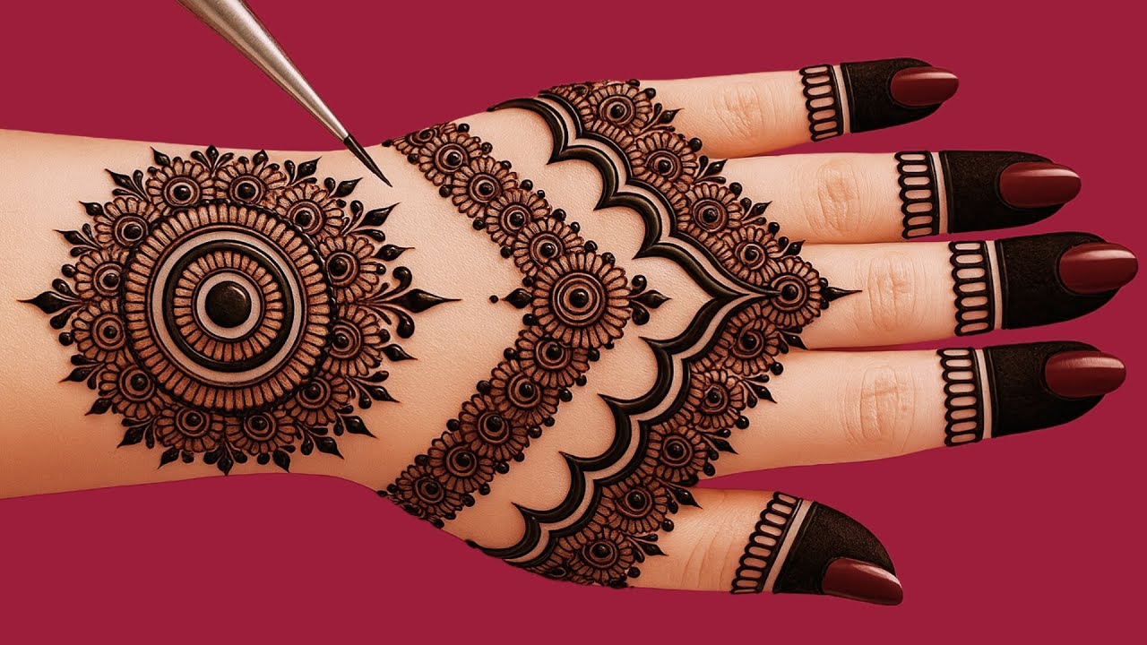 Very beautiful trending & stylish bridal mehndi design 🌿| So pretty latest mehndi | easy mehandi