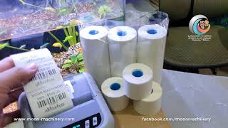 Test print XP-P323B Mobile Label Printer