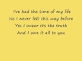 Dirty Dancing- Time of my life with lyrics