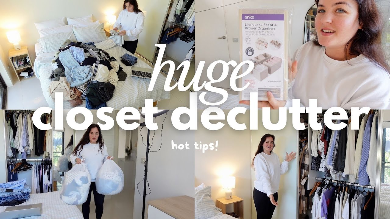 HUGE CLOSET CLEANOUT | Declutter with me | all my tips and recs 2025 ...