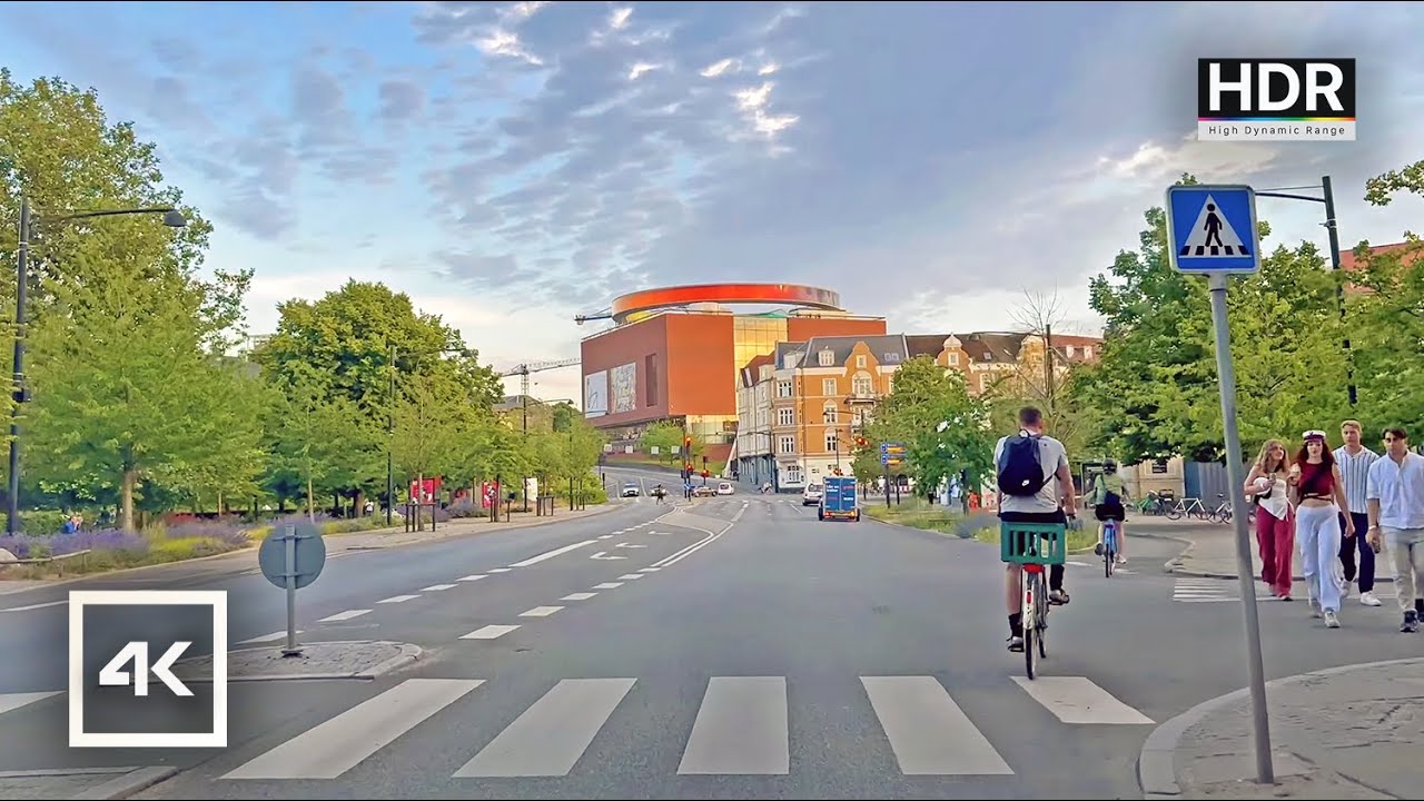 🇩🇰 Denmark’s Most Beautiful City - Driving Tour in Aarhus (4K HDR 60fps.)