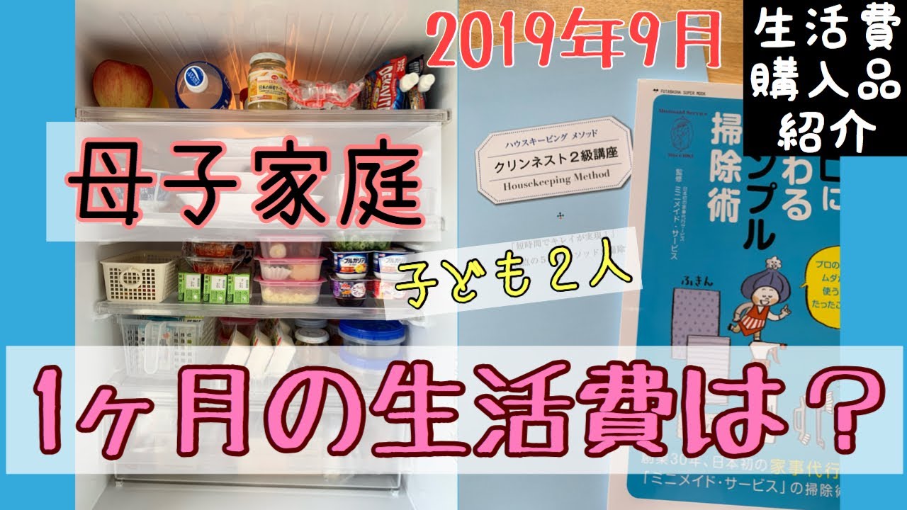 生活費 母子家庭1ヶ月の生活費はいくら 節約 家計簿 購入品紹介 Youtube