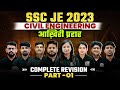 Ssc je civil engineering marathon  ssc je civil complete revision  ssc je 2023