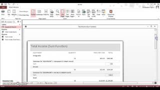 Summary Options in Reports