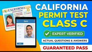 California DMV Drivers Permit Test Class C 2026 Expert Verified Practice Questions and Answers Guide