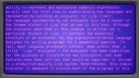 The Metacircular Evaluator - Structure and Interpretation of Computer Programs