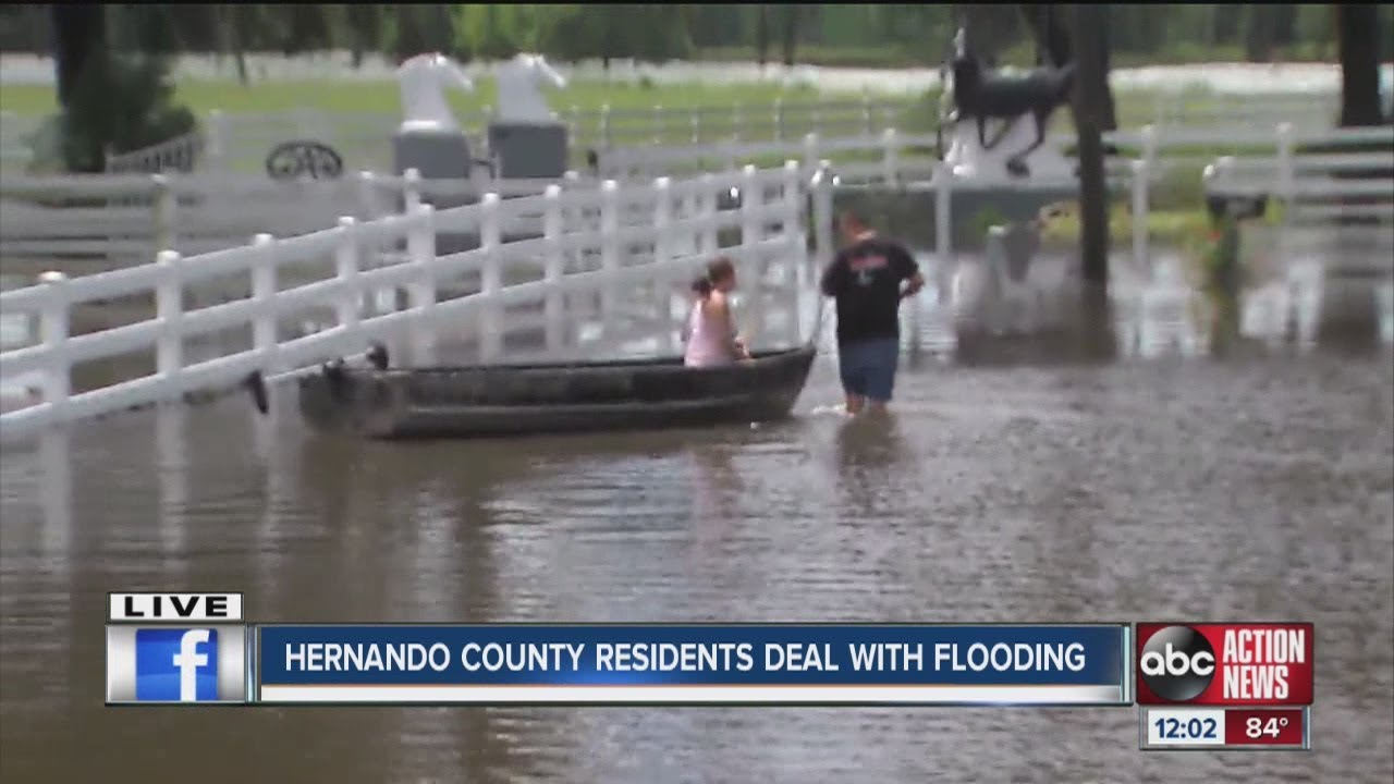 Hernando County residents deal with flooding YouTube