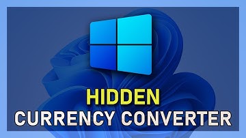 Windows 10 - Hidden Currency Converter
