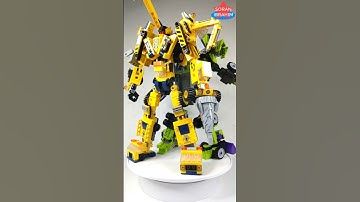Combiner Devastator G2 !! ⚡️ Speed Build How to make a Robot Lego Transformers 6 in 1 Qman 1417