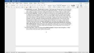 Final Portfolio Instructions: Revised Essay and Cover Letter