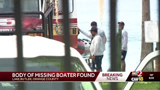 Body of missing boater located in Orange County lake