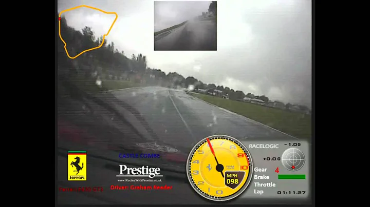 Graham Reeder racing a F430 GT3 at Castle Combe - ...