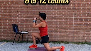 Quads & glutes! Fire up with these 3 different pace lungs (with & without dumbbells)