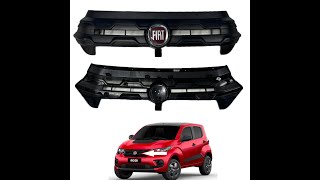 Grade Dianteira Superior Fiat Mobi 2014 A 2020 Com Emblema