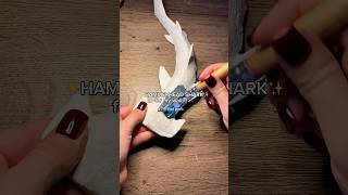 🦈🥹 Making a baby HAMMERHEAD SHARK my wall 🐬 Cardboard Craft | DIY Shark Tutorial #cardboard #diy