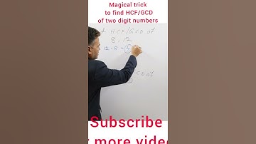 trick to find hcf of two numbers | trick to find gcd of two numbers  | #shorts 🔥 #spotlessmaths