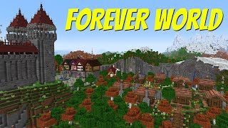I FINISHED MY BASE in my Minecraft FOREVER WORLD!