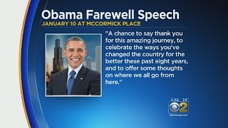 President Obama's Farewell Speech Will Be Held At McCormick Place
