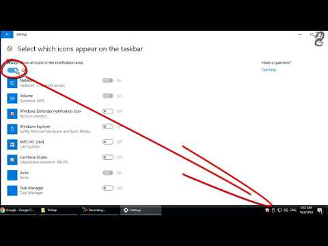 How to hide taskbar icon arrow (show hidden icons) in windows 10 hqdefault