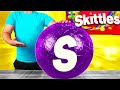 Gigantes Skittles | Cómo hacer los Skittles de bricolaje más grandes del mundo por VANZAI COCINANDO