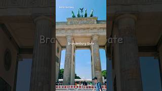 The famous tourist attraction in Berlin Germany #shorts  #brandenburggate
