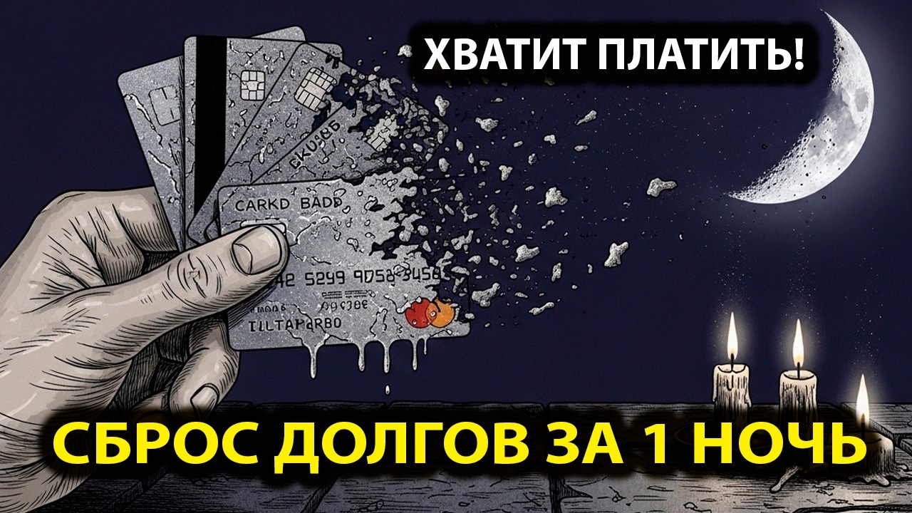 ТОЧКА СБРОСА ДОЛГОВ: Что никто не говорит про убывающую Луну? (Запретный ритуал)