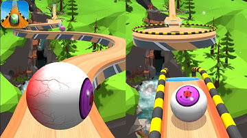 Sky Rolling Ball 3D - Gameplay Walkthrough (iOS, Android) Level 74