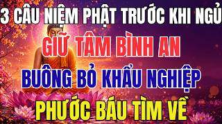 3 Câu Niệm Phật Trước Khi Ngủ Để Giữ Tâm Bình An, Buông Bỏ Khẩu Nghiệp, Phước Báu Tìm Về
