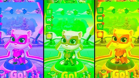 Talking Tom Hero Dash Gameplay -  3x Angela