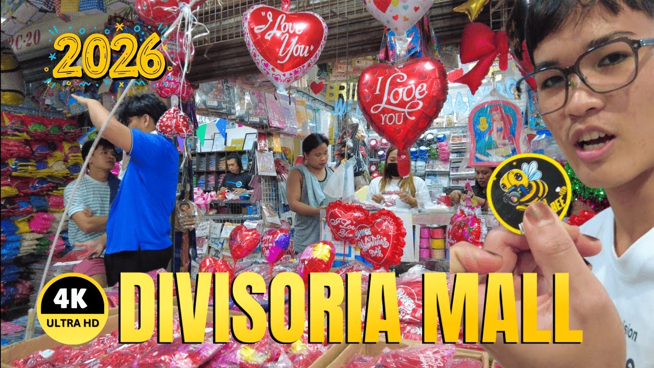 [4K] DIVISORIA MALL TOUR 2026  Wholesale & Retail Valentine’s Gift Hunt!