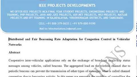 Distributed and Fair Beaconing Rate Adaptation for Congestion Control in Vehicular Networks