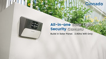 Cinnado S2 2K Wireless Solar Camera | AI Motion Detection | Waterproof | Alexa/Google Home
