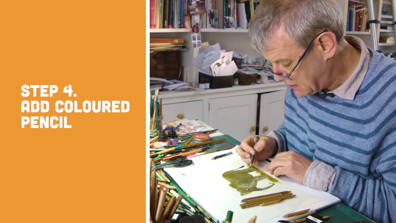 Illustrating endangered animals with Axel Scheffler: An Elephant
