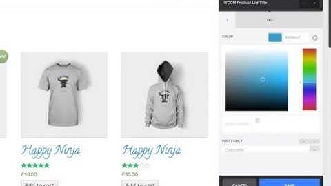 WooCommerce plugin: CSS Hero - Working on Font Styling. Font size, color, Text Align and more...