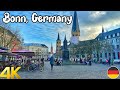 Bonn germany walking tour 4k 60fps  a walk in a beautiful german city