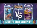 Ursulas return starter deck gameplay sapphire steel vs amber amethyst  disney lorcana tcg