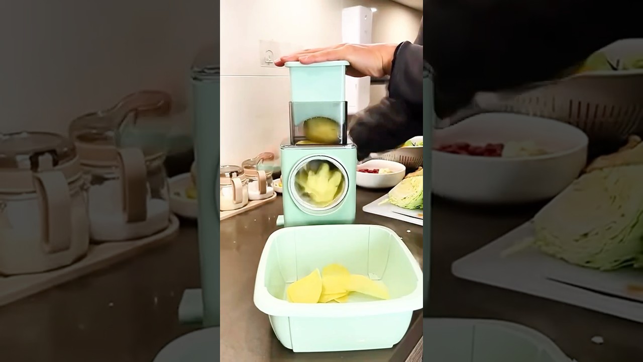 Multifunctional Rotary Drum Vegetables Cutter Grater