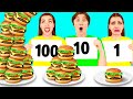 100 Layers of Food Challenge | Crazy Challenge by CRAFTooNS Challenge