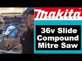 Makita 36 Volt Saw DLS714 Cutting Hardwood Demonstration