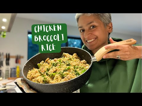 DINNER IN 15  MINUTES  Chicken and broccoli rice  Healthy and quick meal  Food with Chetna