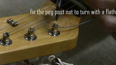 Gotoh　Magnam Lock Tuner How to Remove Strings.