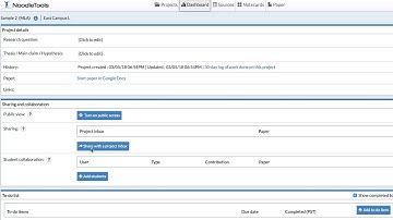 NoodleTools: Share with Teacher