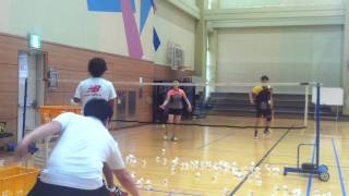 Badminton lesson 20150525(FRI) - 앞 / 뒤 4