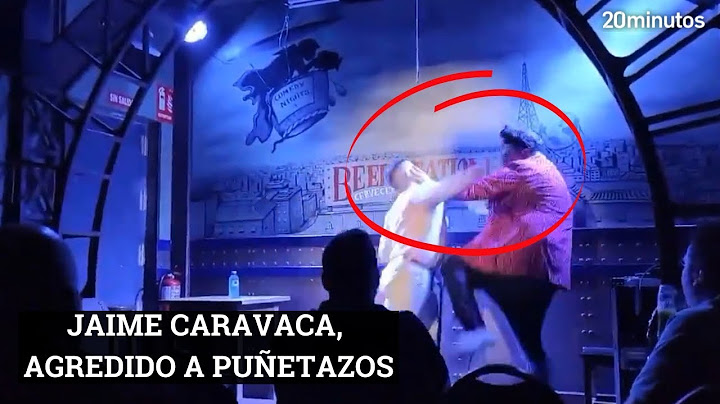 JAIME CARAVACA, agredido a puñetazos en plena actuación