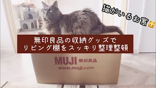 【片付け・収納】妹の家のお片付け/無印良品/猫様/リビング棚収納